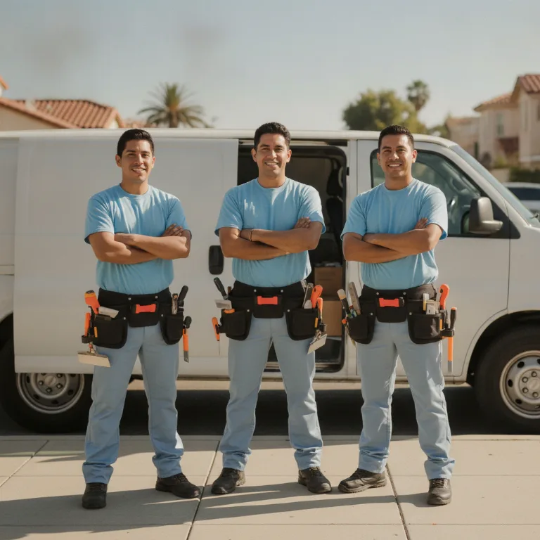 Ladrilhador equipe em Sapucaia do Sul
